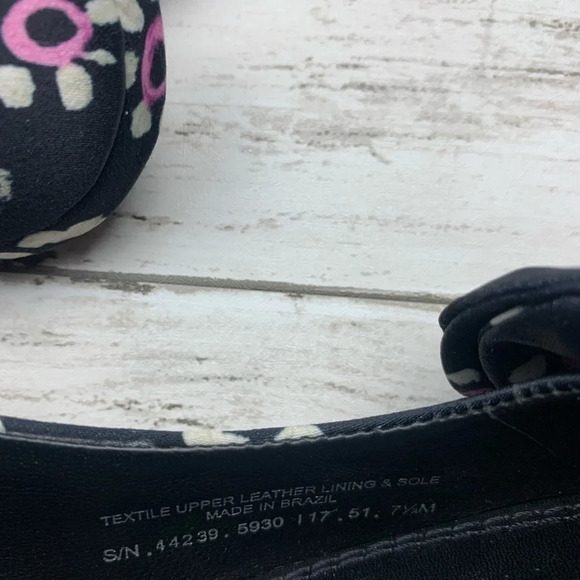 Tory Burch Rosalind Bow Pumps SlingBack Heels 7 1/2 Floral Career Classic - Picture 8 of 10